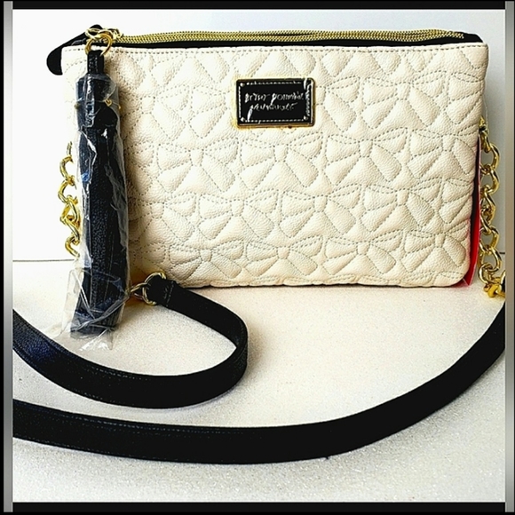 Pochette Double Betsey Johnson - Fausse Cuir Multicolore - Neuf Avec étiquettes - Style Wristlet